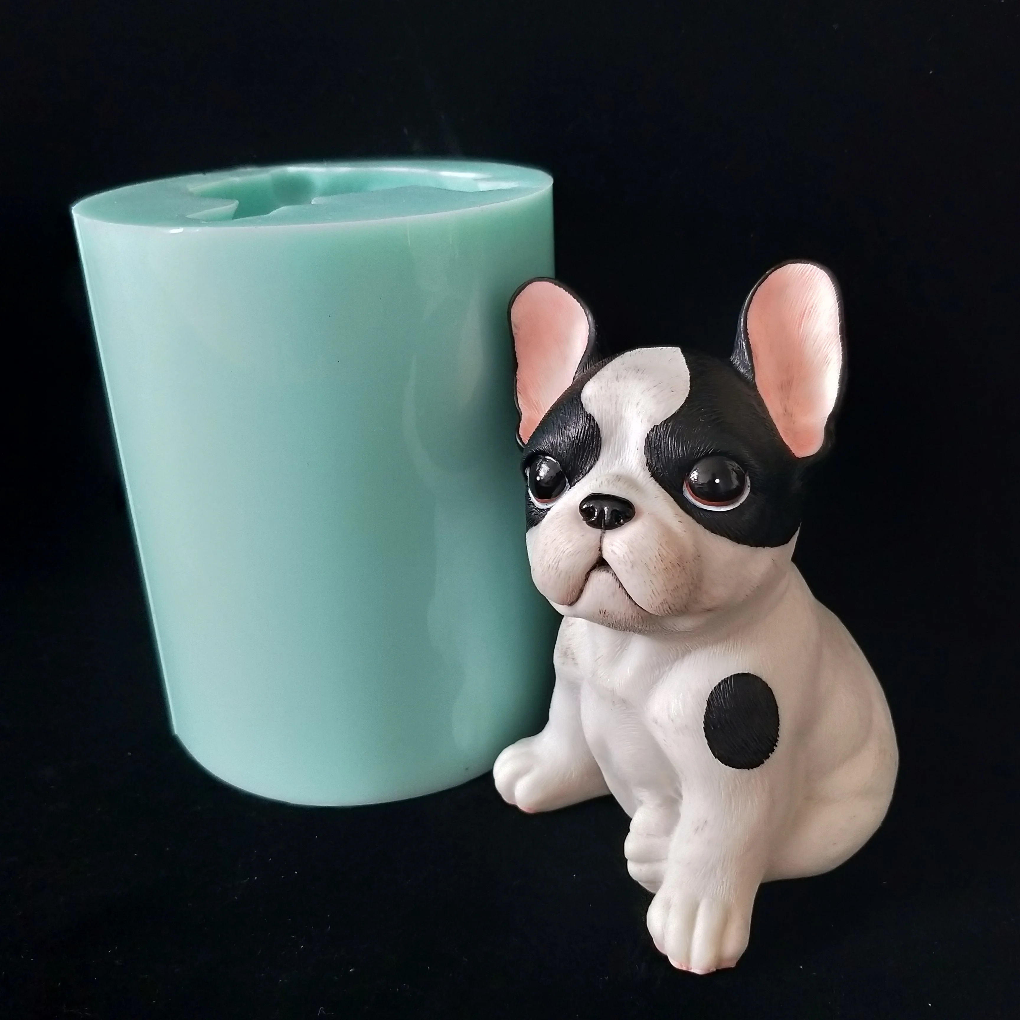 PRZY silikónové 3D roztomilý pes formy ručné veľké plesne tortu dekorácie, sviečky silikónové pubby formy DIY zvierat plesní
