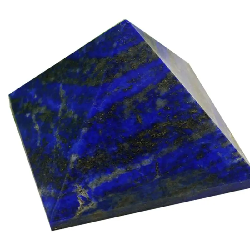 Prírodné Lapis Lazuli Crystal Pyramída, Veža 3 cm Energy Healing Darček Domova