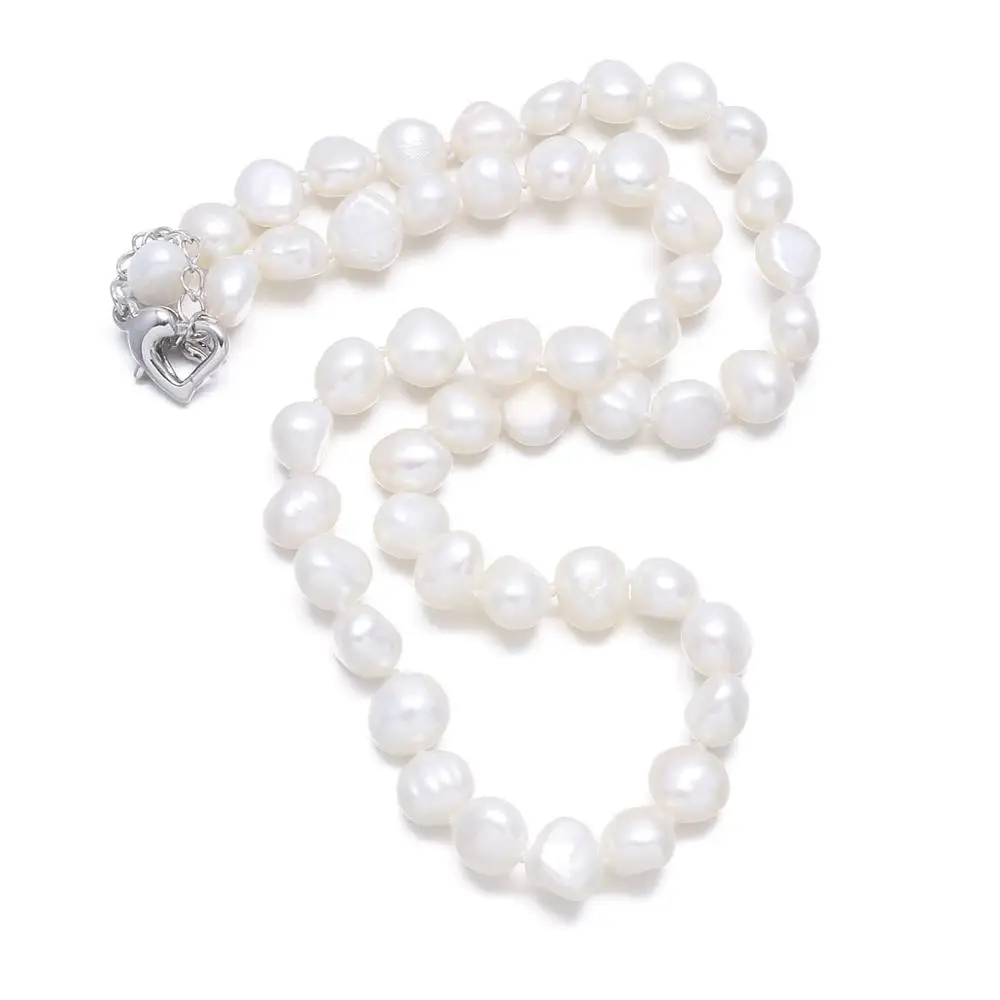 Prírodné Perlový Náhrdelník Jednoduchý Dizajn Výročie Svadby Výber Dievčat obľúbené Darčeky pre Ženy Kúzlo Strany Šperky Veľkosť 45+5 cm