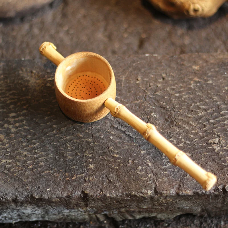 Prírodný Bambus 5 Ks Puer Čaj Nástroje Príslušenstvo Teaware Nastaviť Patrí Ihly Lyžice Klip Cedidlom Infurse Vinobranie Ručne