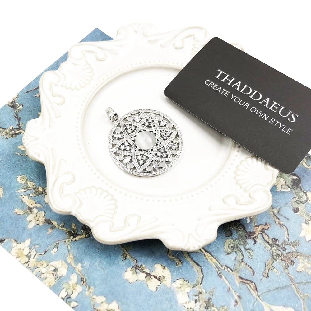 Prívesok Biele Opálové Ornament,2019 Módne Trendy Šperkov Európe 925 Sterling Silver Bijoux Módne Doplnky, Darček Pre Ženu
