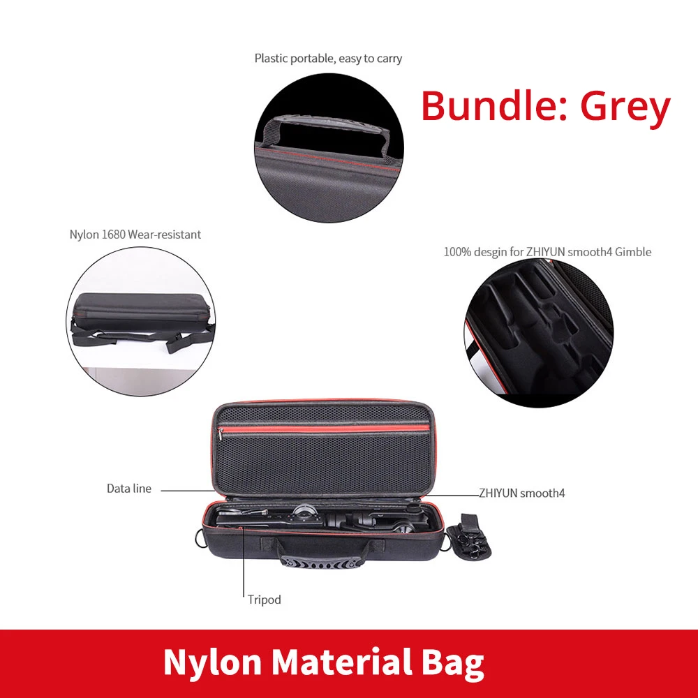PU vodotesný /Nylon hladké 4 taška puzdro prenosné kabelka, taška cez rameno pre zhiyun hladké 4 gimbal streľba mimo