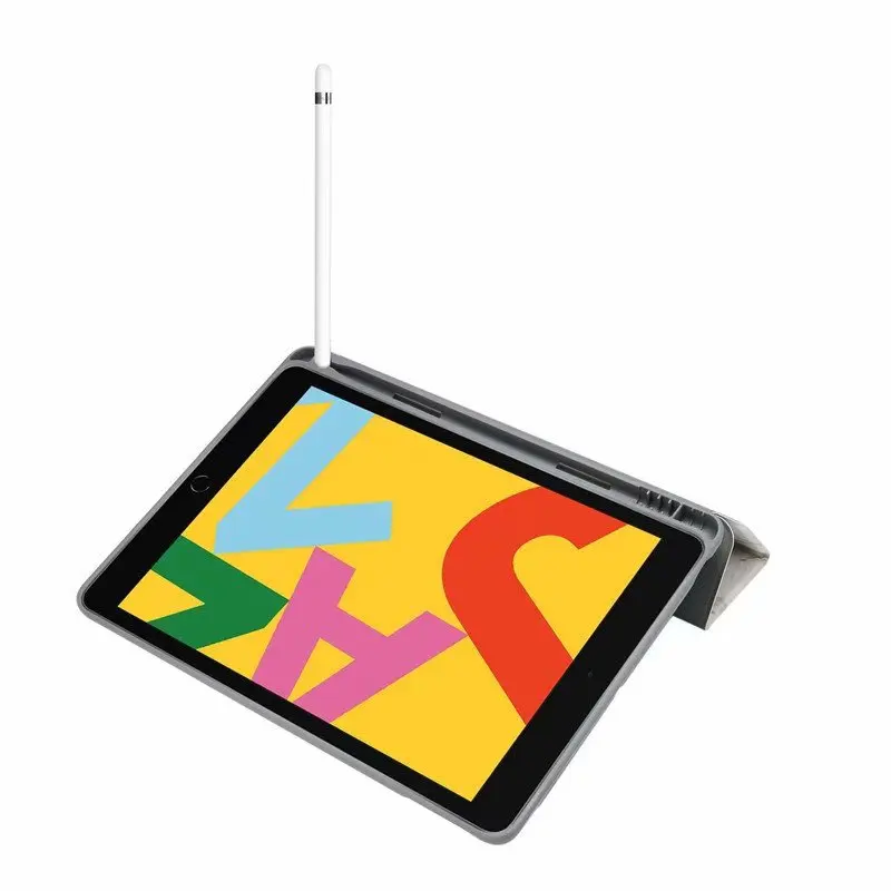 Puzdro Pre iPad 10.2 2019 Kryt S Ceruzkou Držiak na Smart kožené Trifold Mramoru Postaviť puzdro pre iPad 7. Generácie 10.2 palcov prípade