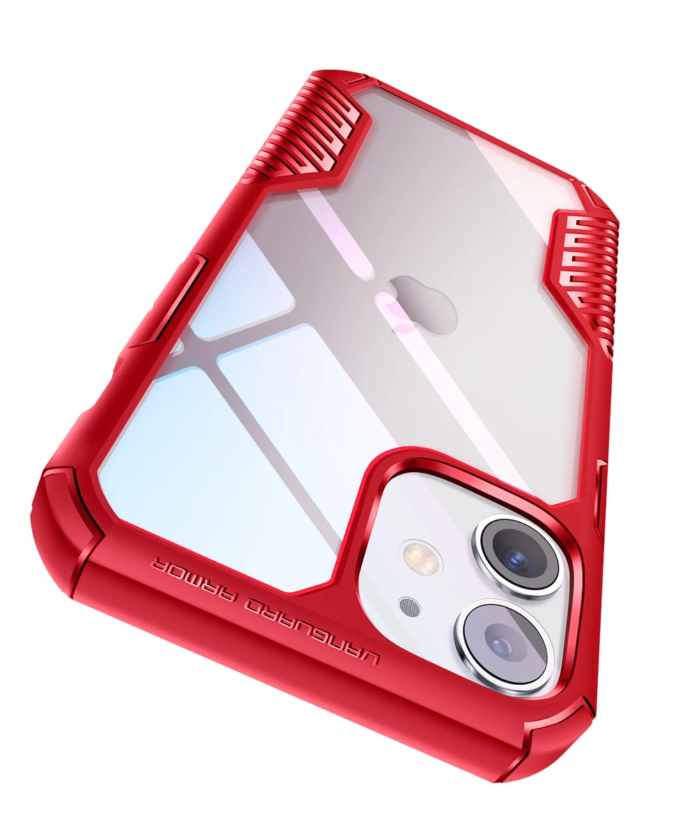 Puzdro pre iPhone 12 Mini Prípade 5.4 Palcový Vanguard Brnenie Navrhnuté Odolné Drop Ochrany Shockproof Telefón puzdro pre iPhone 12 Mini