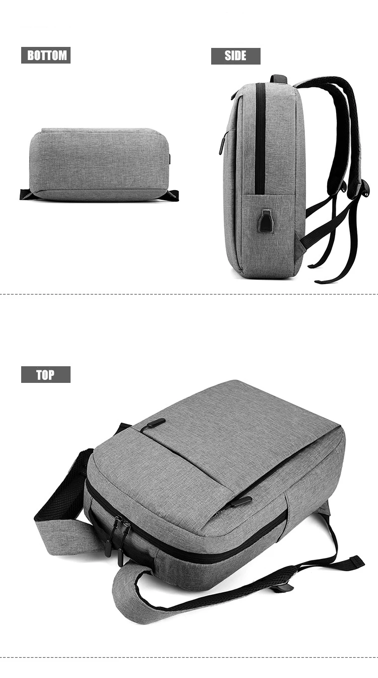 Pánske Batohy 15.6 Palcový Notebook Batohy USB Nabíjanie Veľkú Kapacitu Školský Batoh Cestovné Daypacks Mochila Tašky cez Rameno