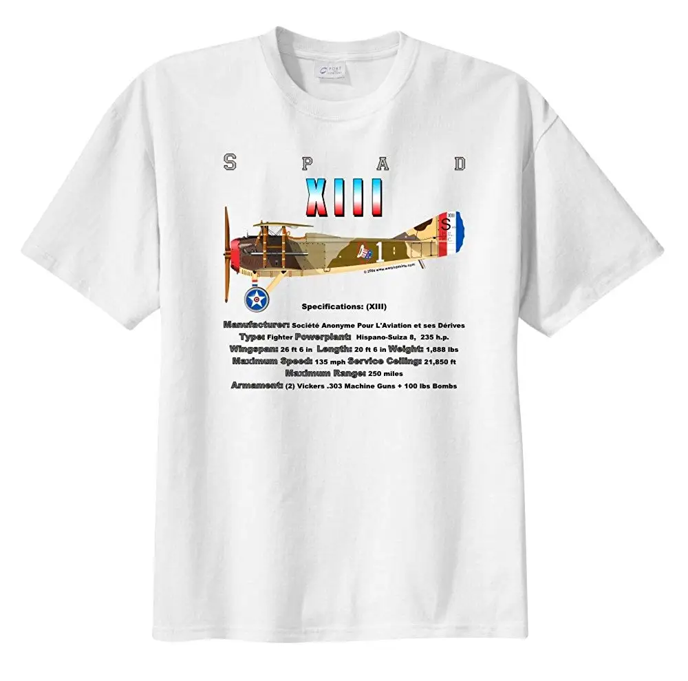 Pánske Spad Xiii Krátky Rukáv T-Shirt 2019 Nové Módne Značky Oblečenie Rôznych Farieb, Vysoká Kvalita Zábavné Bežné Tee Košele, Topy