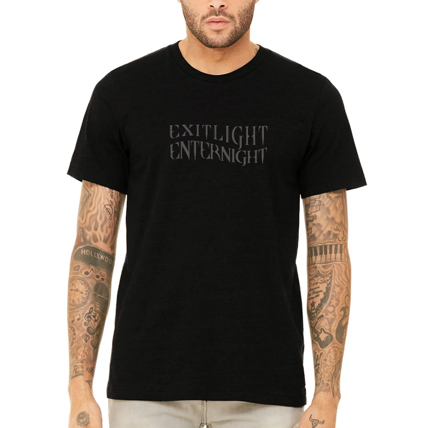 Pánske T-Shirt 2019 Najnovšie Výstupu Svetla Zadajte Noc Unisex Tričko Sandman Čaj Čierny Základ Tričko