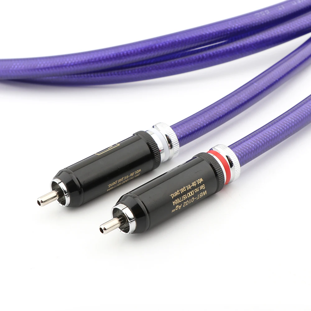 Pár YTER MC SILVER TO 65G Konektor RCA DIY Prepojenie Audio Kábel Vlastné Vinshle Audio Rozšíriť Signál Drôt