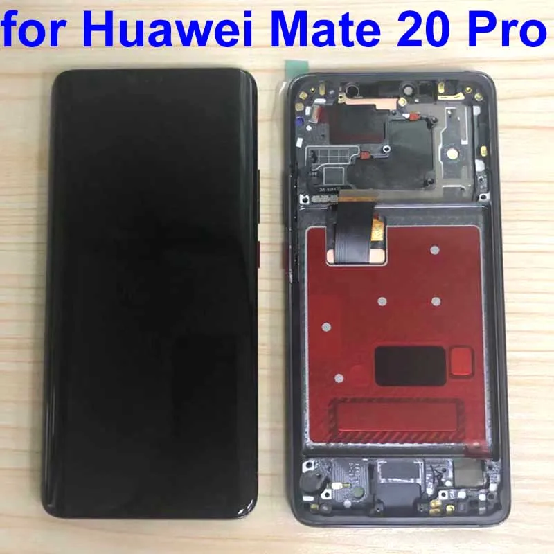 Pôvodnej Záručnej Pre Huawei Mate 20 Pro mate 20pro mate20 pro LCD Displej Dotykový Displej Digitalizátorom. Montáž+Rám+odtlačkov prstov