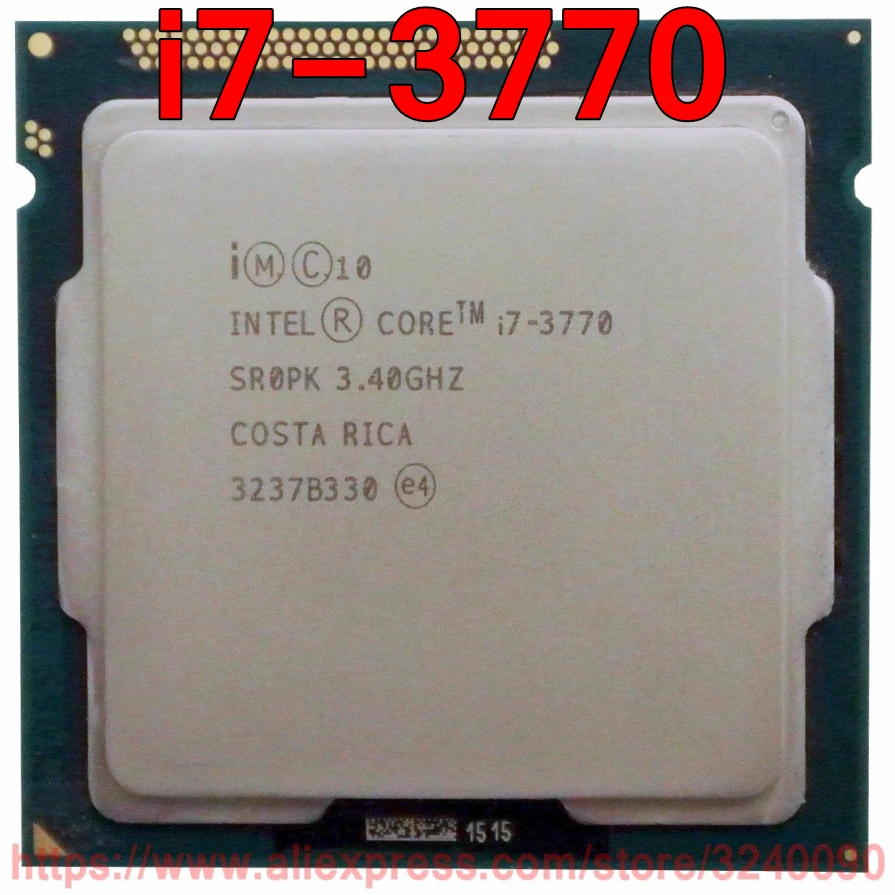 Pôvodné CPU Intel Core i7 3770 SR0PK Procesor 3.40 GHz, 8M Quad-Core i7-3770 Socket 1155 doprava zadarmo rýchle lode von