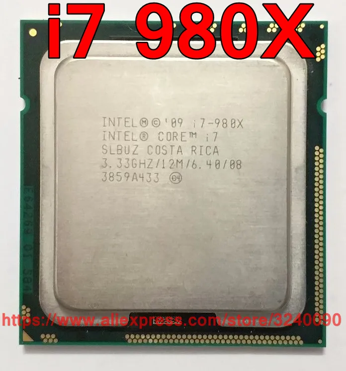 Pôvodné CPU Intel Core i7-980X Procesor Extreme Edition i7 980X 3.33 GHz 12M 6-Core LGA1366 doprava zadarmo rýchle lode von