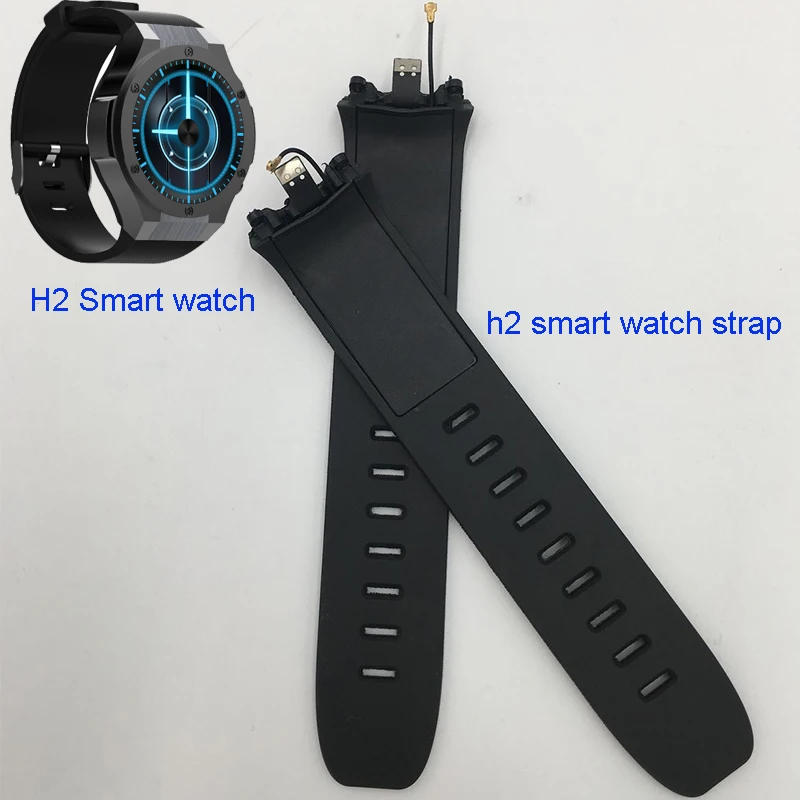 Pôvodné h2 smartwatch náramkové hodinky smart hodinky hodiny hodiny hodinky plastové blackcover čierny kryt prípade, popruh, pás na h2 phonewatch