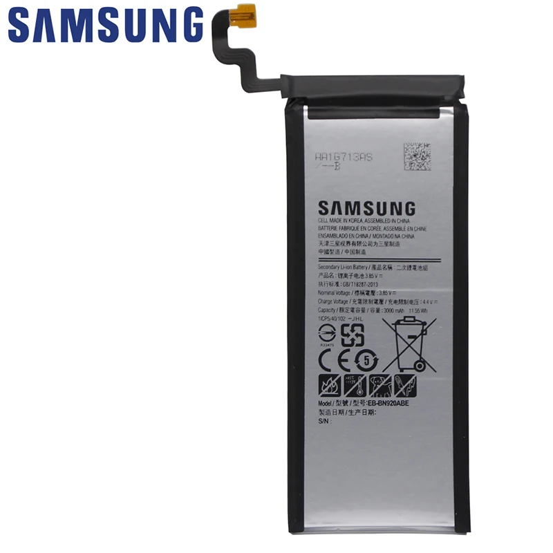 Pôvodné SAMSUNG Poznámka 5 Telefón Batéria EB-BN920ABE 3000mAh Pre Samsung GALAXY Note 5 N9200 N920c N920t Note5 SM-N9208 N9208 +Nástroj