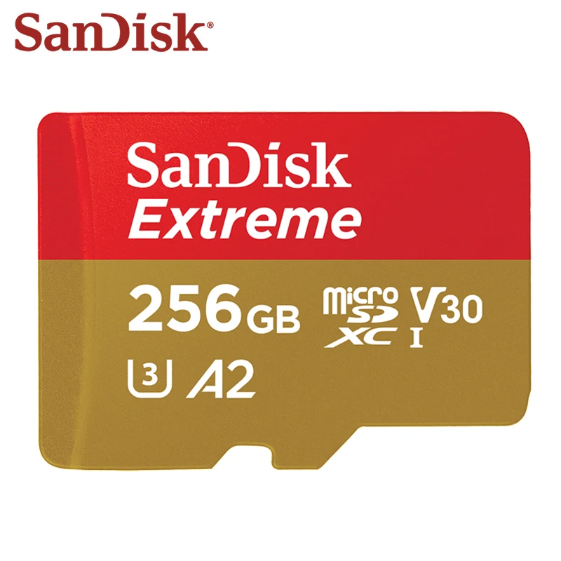 Pôvodné SanDisk Extreme Micro SD Kartu 64GB 128 gb kapacitou 256 GB A2 MicroSDXC Flash Pamäť Karty až na 160MB/s TF / Micro SD Kartu