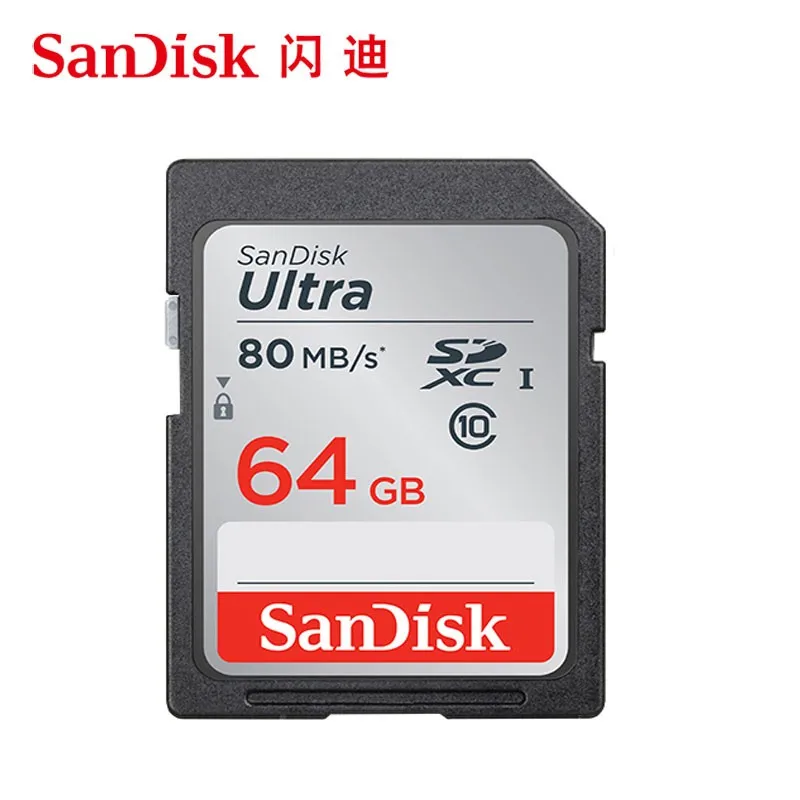 Pôvodné SanDisk Ultra karty SD 32GB 64GB 16GB Class 10 SD SDHC SDXC Pamäťová Karta 128 GB C10 80MB/s Podpora Úradné Overenie