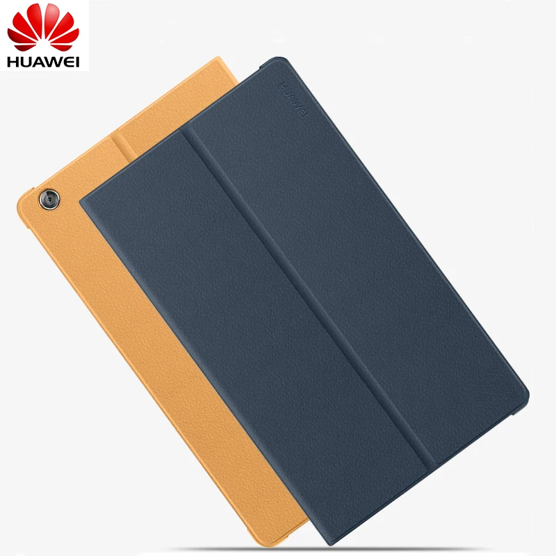Pôvodné vyklápací Kryt na Huawei Mediapad M3 Lite 10 palcový Kožené puzdro S Sleep / Wake Funkcia Stand Plnú Ochranu Tabletu Funda