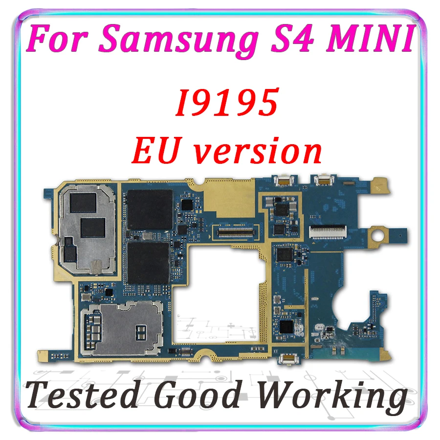 Pôvodný Pre Pôvodné Samsung Galaxy S4 MINI I9195 Doske Android Logic Board Pre Samsung S4 MINI I9195 Testované Dobré Doska