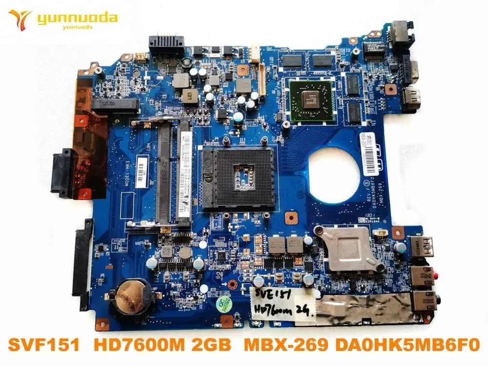 Pôvodný pre SONY MBX-269 notebook doske SVF151 HD7600M 2GB MBX-269 DA0HK5MB6F0 testované dobré doprava zadarmo