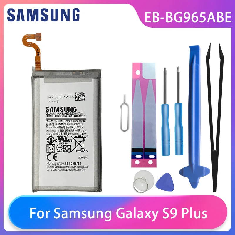 Pôvodný Samsung Galaxy S9 Plus S9+ SM-G965F G965F/DS G965U G965W G9650 Telefón Batéria EB-BG965ABE 3500mAh Bezplatné Nástroje AKKU