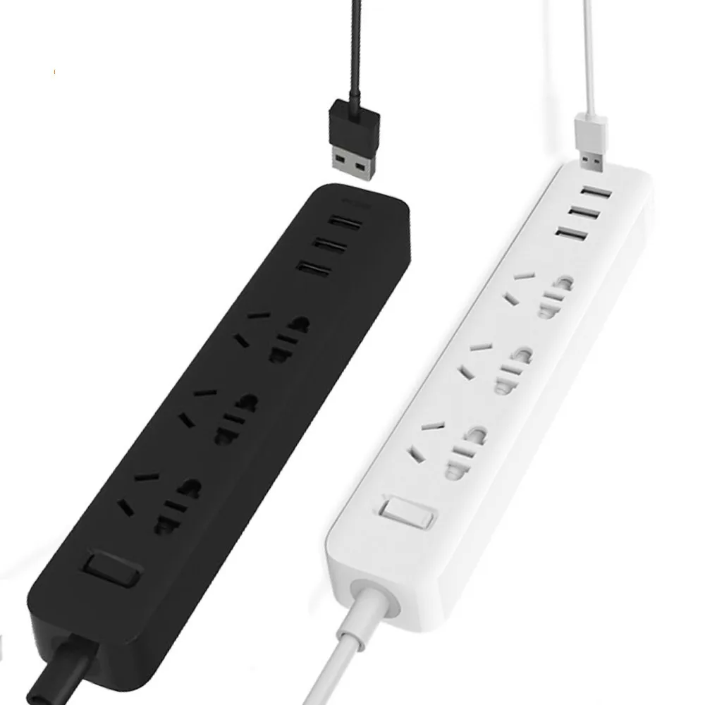 Pôvodný Xiao Smart Home Elektronické Výkon rozširujúcej Zásuvky Rýchle Nabíjanie 3 USB + 3 Zásuvky Štandard Plug Rozhranie Rozšírenie EÚ UK