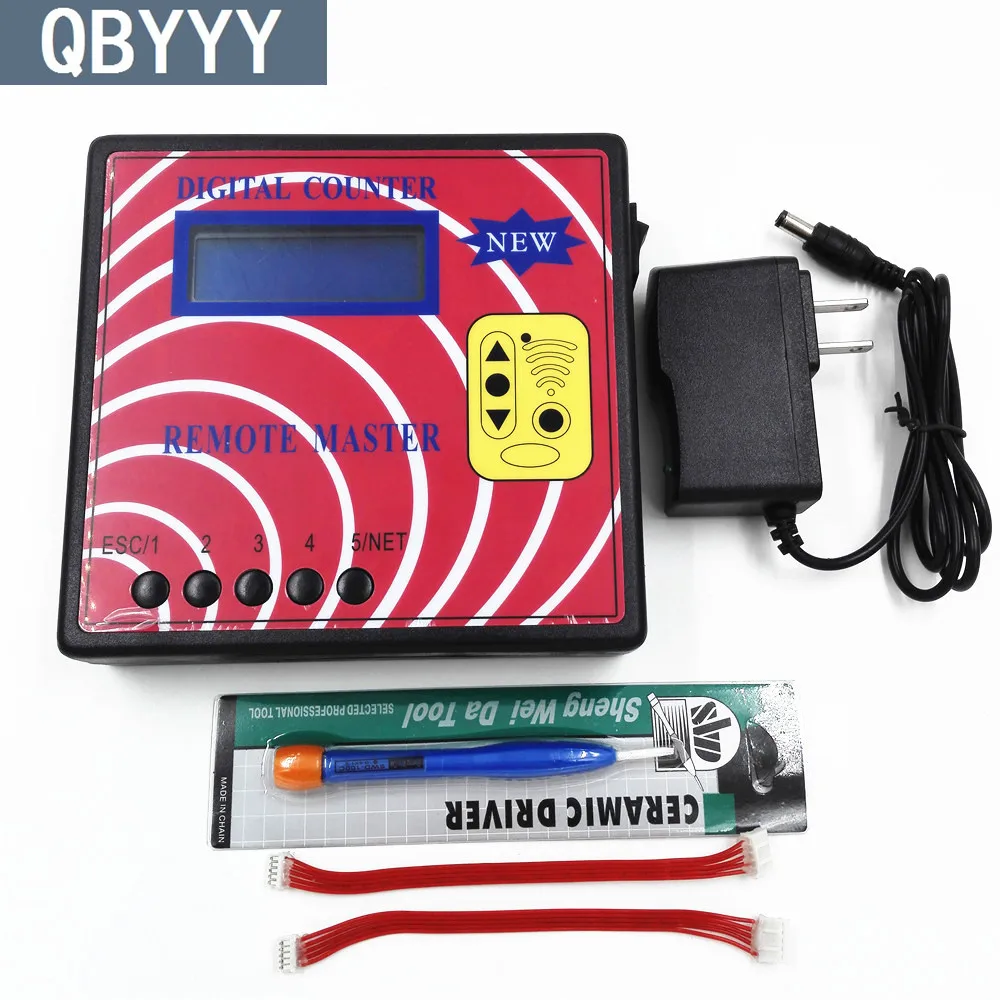 QBYYY Digitálne Počítadlo Frekvencia Tester,Pevný/Koľajových Auto Diaľkové Kopírka/Master,Regenerujú RF Diaľkový ovládač,Tlačidlo Programátor