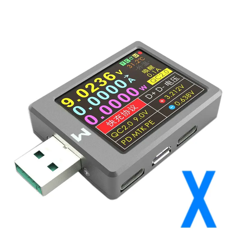 QC4+PD3.02.0 PPS Rýchle Nabíjanie Protokol Kapacita WiTRN-X-PFI Aktuálne Voltmeter USB Tester