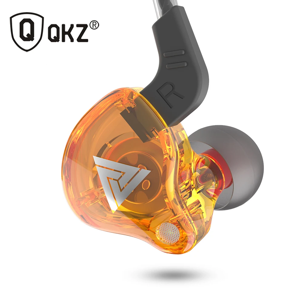 QKZ AK6 Medený Vodič HiFi Športové Slúchadlá V Uchu Slúchadlá Pre Beh S Mikrofónom Headset hudobné Slúchadlá