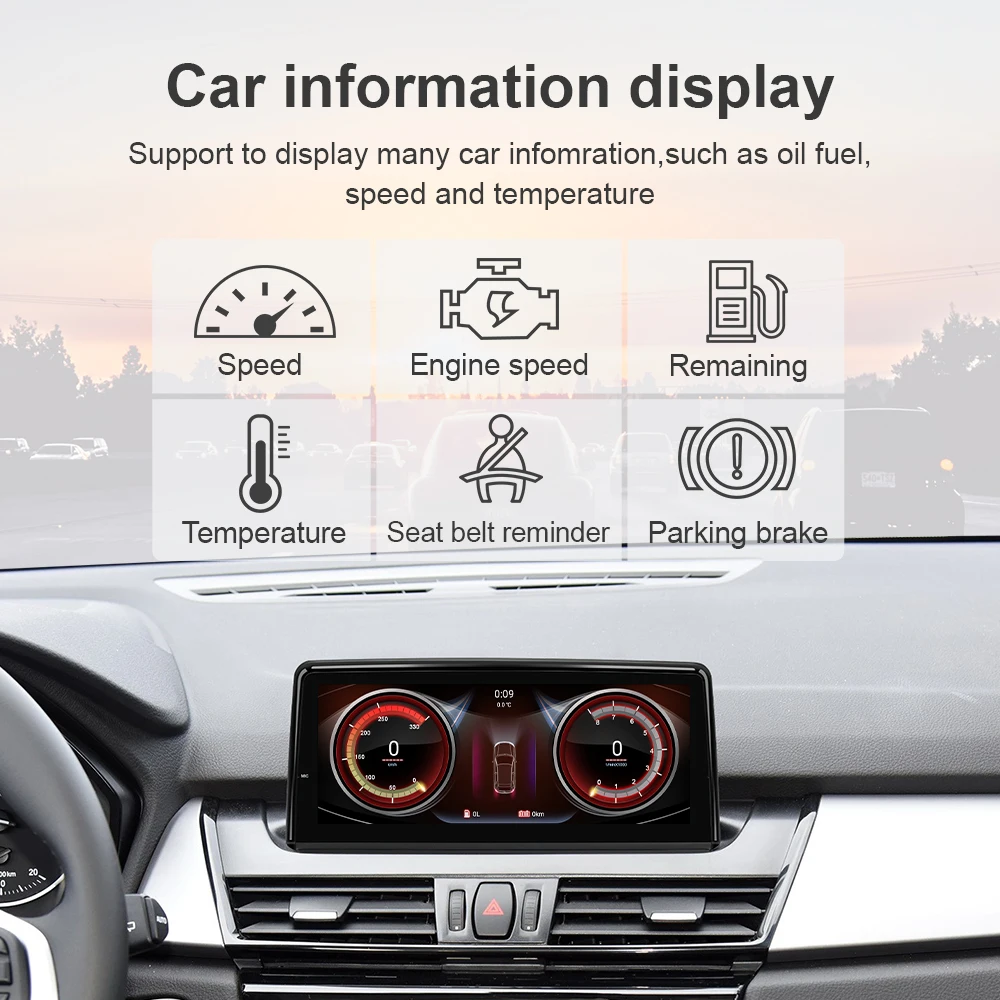 Qualcomm Auto Multimediálny Prehrávač Pre BMW F45 F46 F87 MPV NBT EVO 2013-2019 Systém Android 10.0 Auto Navigácia 8.8' IPS Vedúci Jednotky