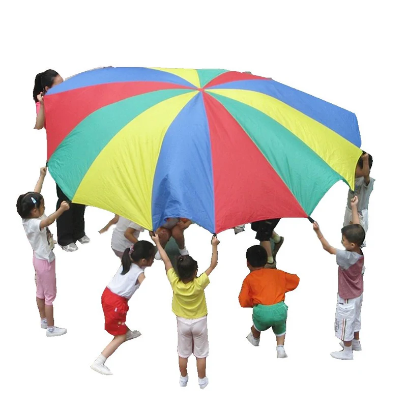 Rainbow Padák Hračka Team Building Hry pre Deti, detské Ihrisko, Krytý Vonkajší Družstvo Hrať