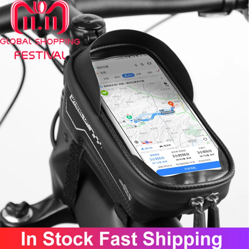Rainproof Cyklistické tašky Rám Prednej Hornej rámovej Trubky Cyklistická Taška Telefón Prípade dotyková obrazovka Taška MTB Časti Bike Príslušenstvo Vonkajšie Zariadenia