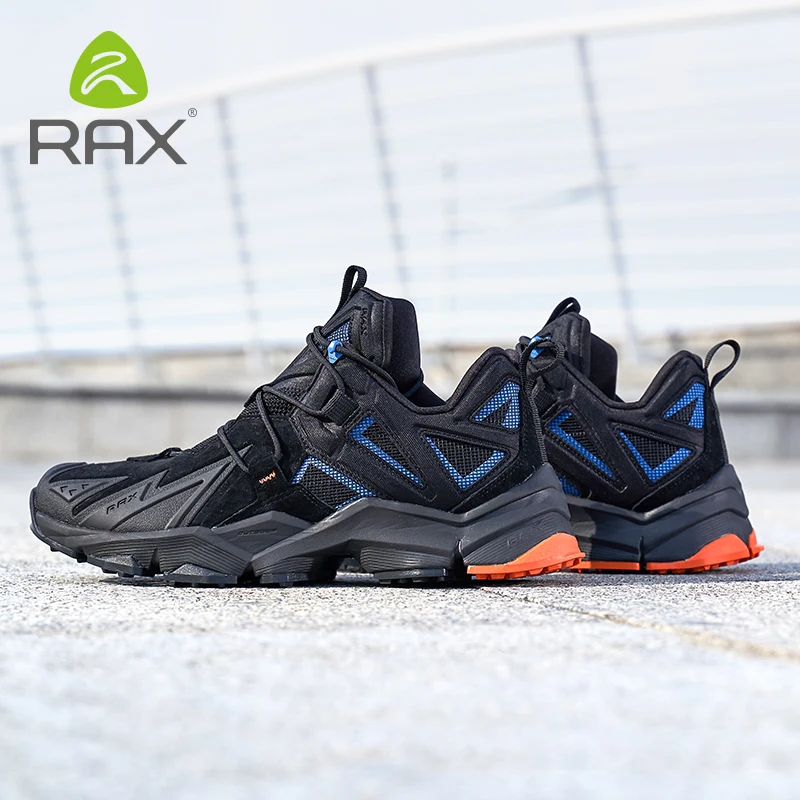 RAX Mens Bežecká Obuv Outdoor Športové Topánky Vodu Odpudzujúce Vychádzkové Tenisky Kožené Bežecká Obuv Teplé Zimné Bežecké Topánky