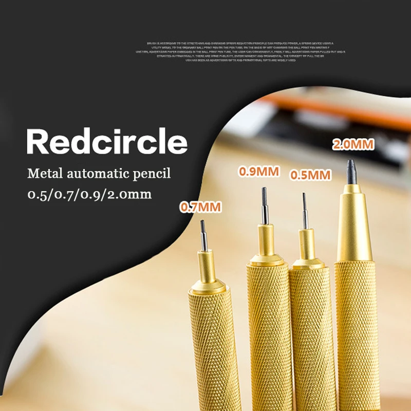 Redcircle kovov, Mechanické Ceruzky 0.5 0.7 0.9 2.0 mm Viesť Automatické Kreslenie Vypracovanie Ceruzka Na náčrt dizajn, kreslenie, umenie supplie