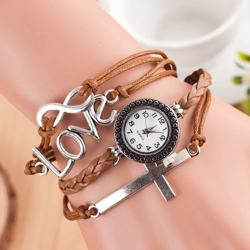 Relojes mujer 2019 starožitné Šperky náramok hodiniek ženy móda bežné kožené náramkové hodinky pre ženy quartz hodinky dámske hodiny