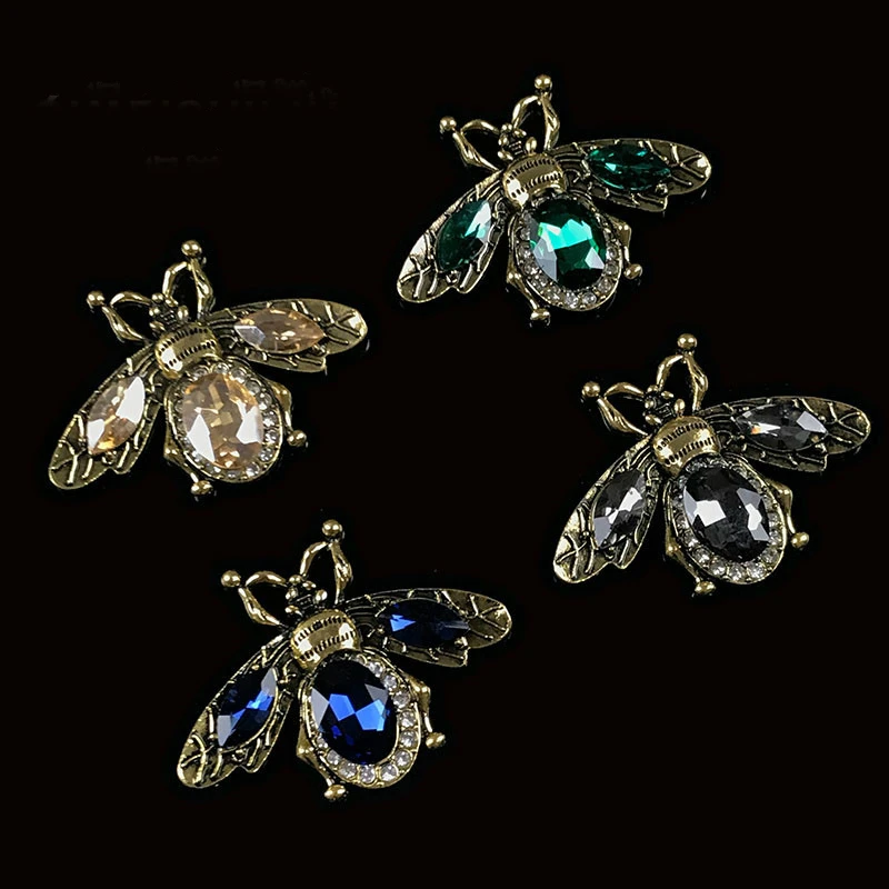 Retro Crystal Bee Prívesky, Šperky Uskutočňovanie Dodávok Drahokamu Ručné Diy Mobilný Telefón, Dekorácie, Doplnky, Materiály, Veľkoobchod