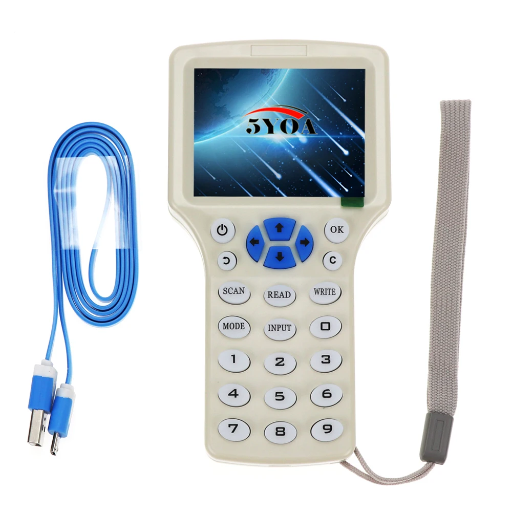 RFID Kopírka Spisovateľ Čitateľov Rozmnožovacie 125KHz 13.56 MHz USB Programátor NFC Smart 10 Frekvencia príveskom, Karty, Čítačky UID Dekodér