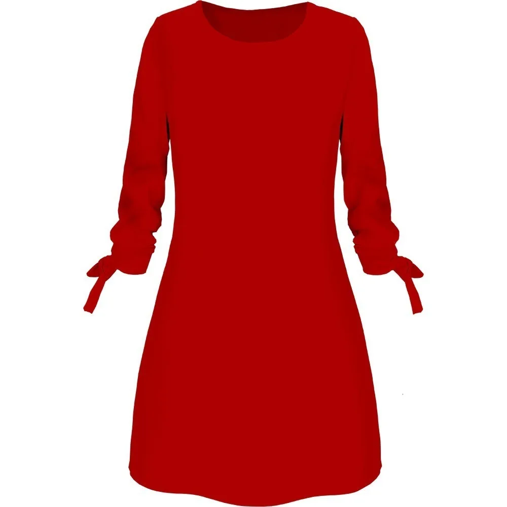 RICORIT 2019 Módne Šaty Elegantné Pevné Farby, okolo Krku Dlhé Rukávy Bežné Office Lady Šaty Vestido Платье PlusSize3XL