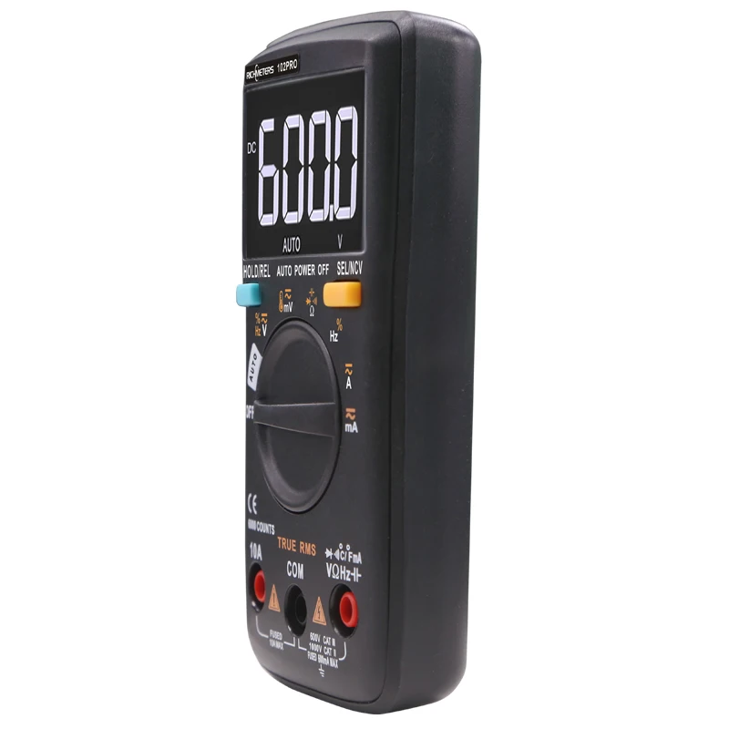 RM102Pro Digitálny Multimeter 6000 počíta Auto 113D Zadné svetlo AC/DC Voltmeter tranzistor tester Frekvencia Dióda Teplota