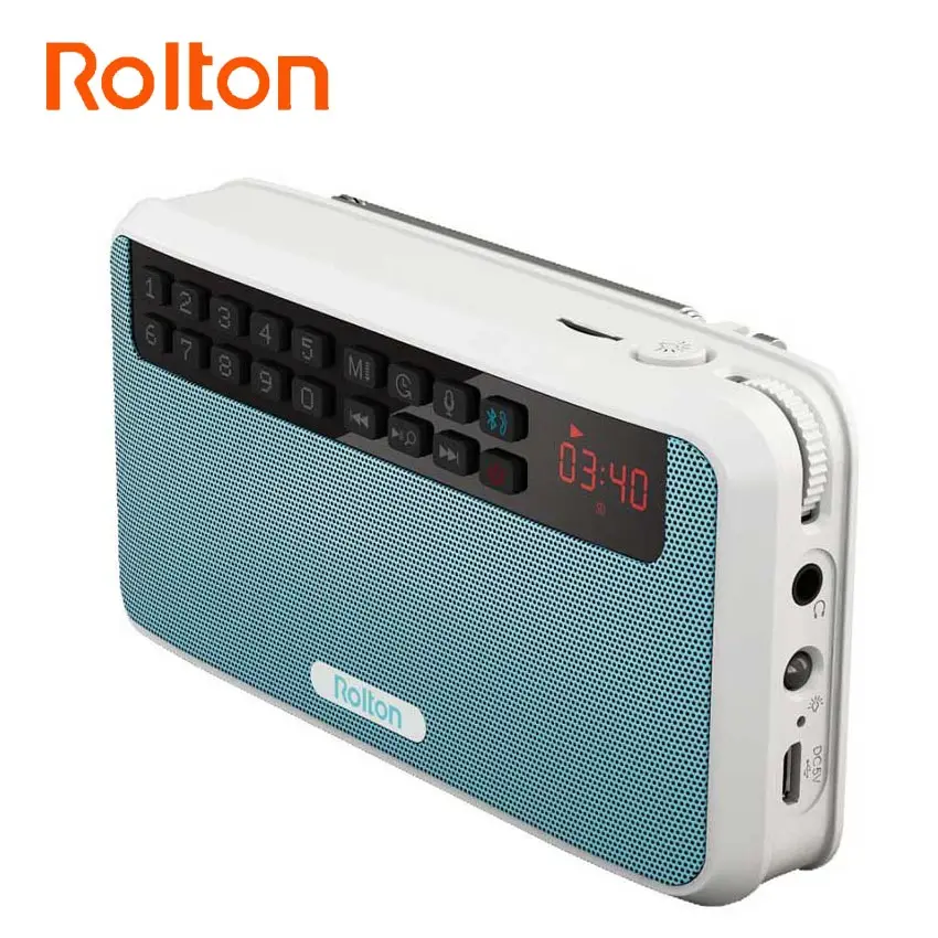Rolton E500 Prenosné Stereo Bluetooth, Reproduktory, FM Rádio, Clear Bass Dual Track Speaker TF Karty, USB Prehrávač Hudby A Baterka