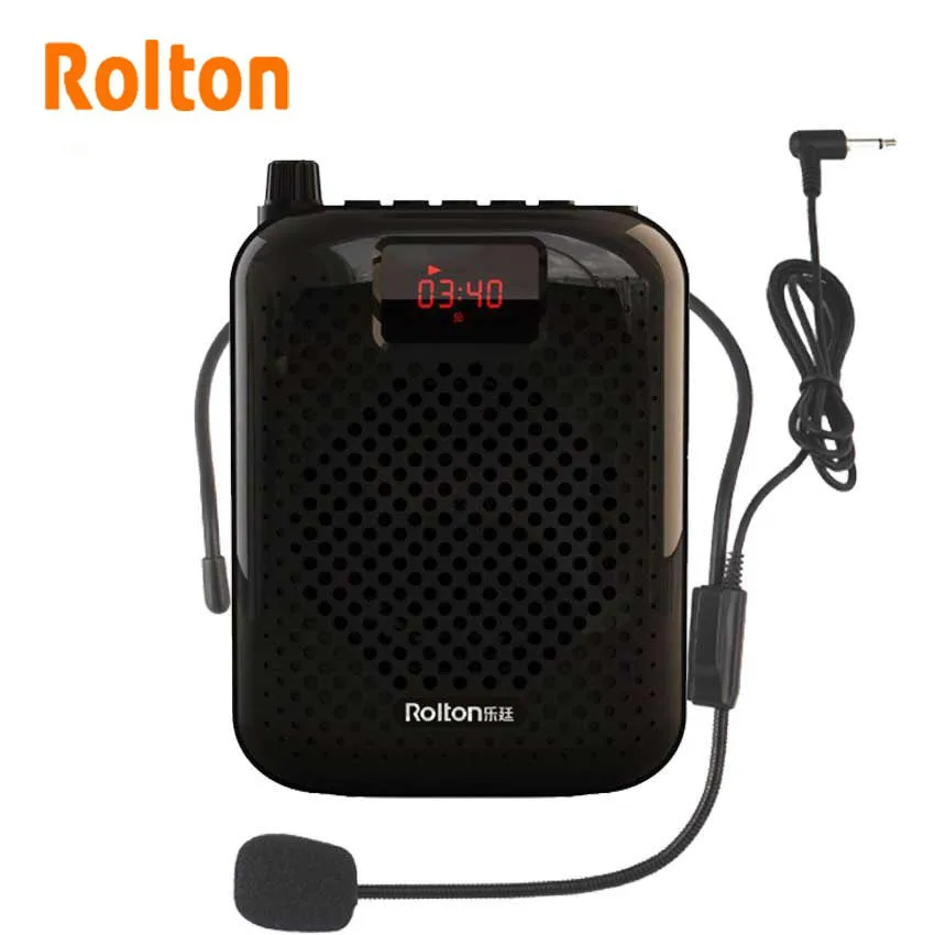 Rolton K500 Prenosný Bluetooth Reproduktor Mikrofón Hlas, Zosilňovač, Booster Megaphone Reproduktor Pre Podporu Predaja Výučby Príručka