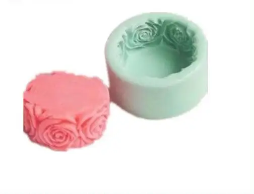 Rose modelovanie 3D mydlo formy Cake decoration formy Tortu formy príručka Ručne vyrábané mydlo formy sviečka Č.:SO132