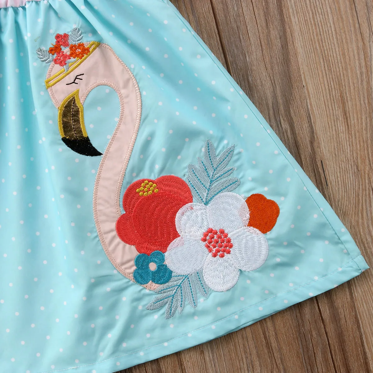 Rozkošný Batoľa Detský Dievčatá strapec Flamingo Letné Oblečenie pre voľný čas Sundres Oblečenie 1-6T