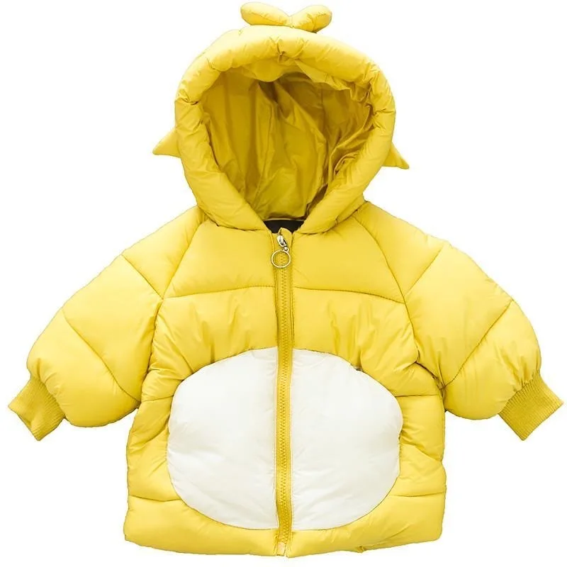 Roztomilé Dievčenské Zimné Kabáty 0-5 Rokov, Deti to vrchné oblečenie Oblečenie pre Chlapcov a Dievčatá Dole Parkas Krídlo s Kapucňou Detské Oblečenie pre Deti