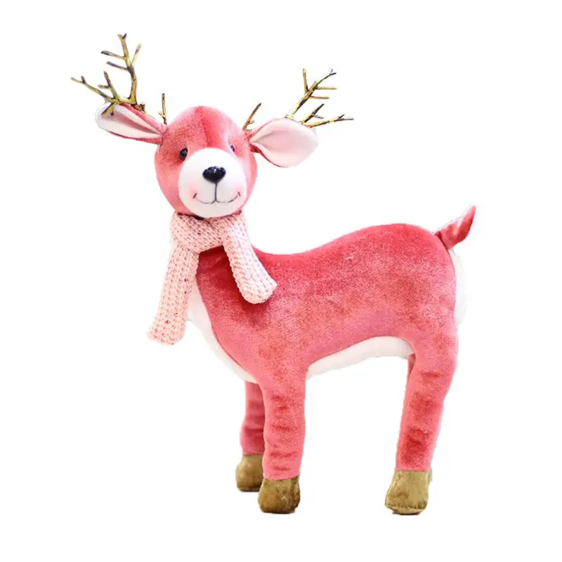Roztomilé Vianočné Snehuliak Elk Bábiky Hračky Výzdoba Domov Vianoce, Nový Rok Tabuľka Ornament