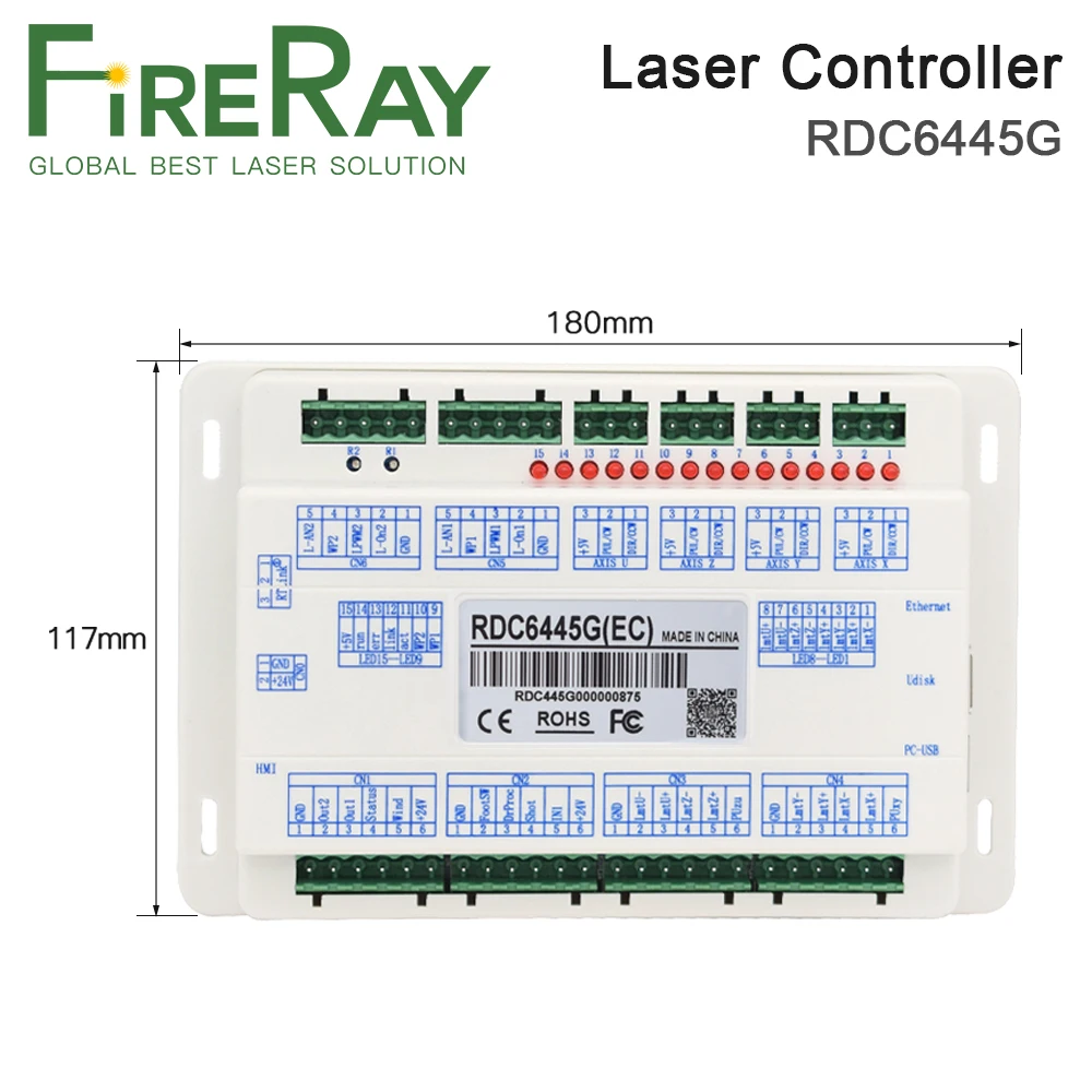 Ruida RDC6445 RDC6445G Laser ovládanie Stroja pre Co2 Laserové Gravírovanie Rezací Stroj Upgrade RDC6442 RDC6442G
