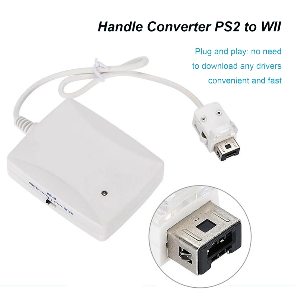 Ruitroliker Herný ovládač Converter Adaptér Kábel Pre PS2 Pre Wii Port Gamepad Konektory