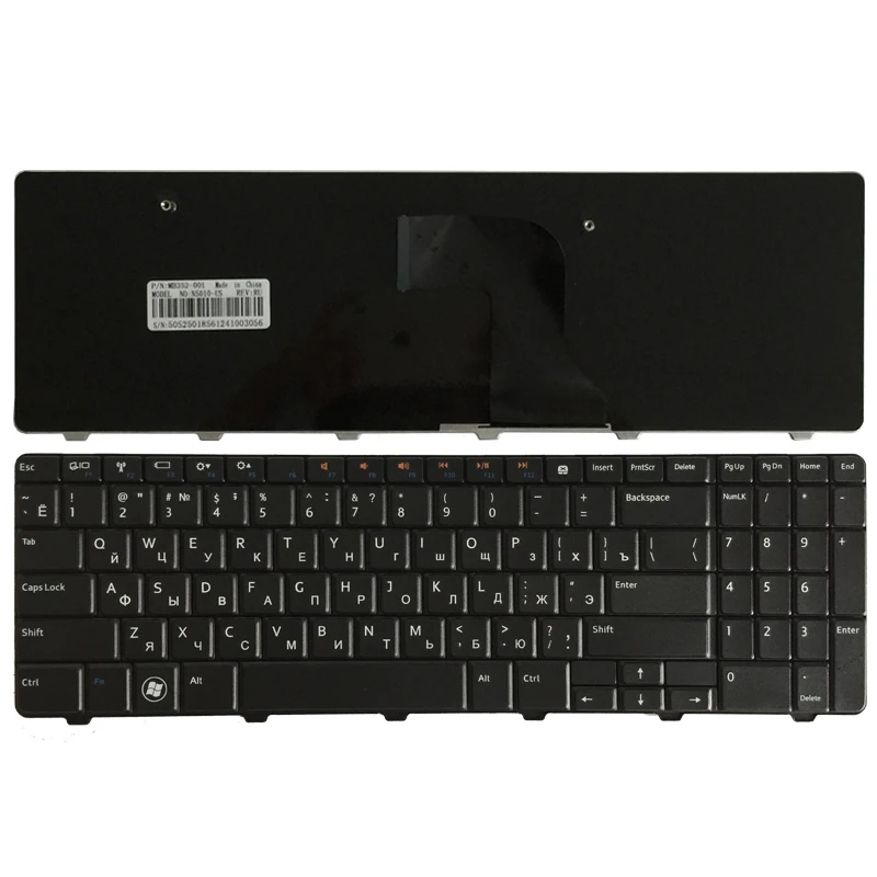 Ruská Klávesnica pre Dell Inspiron 15 15R N M 5010 N5010 M5010 0Y3F2G NSK-DRASW 0JRH7K 9Z.N4BSW.A0R RU Black notebooku, klávesnice