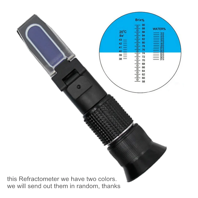 Ručné brix Med brix Refraktometer 58~92% LED svetla Lom meracie Nástroje s retail box 20% zľava