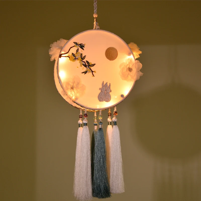 Ručné Hodváb Mid-Festival Jesene Starovekého Paláca Lucerna Mesiac, Králik Tvorivé Svetelný Svietidla Darček Hanfu Čínsky Prenosné