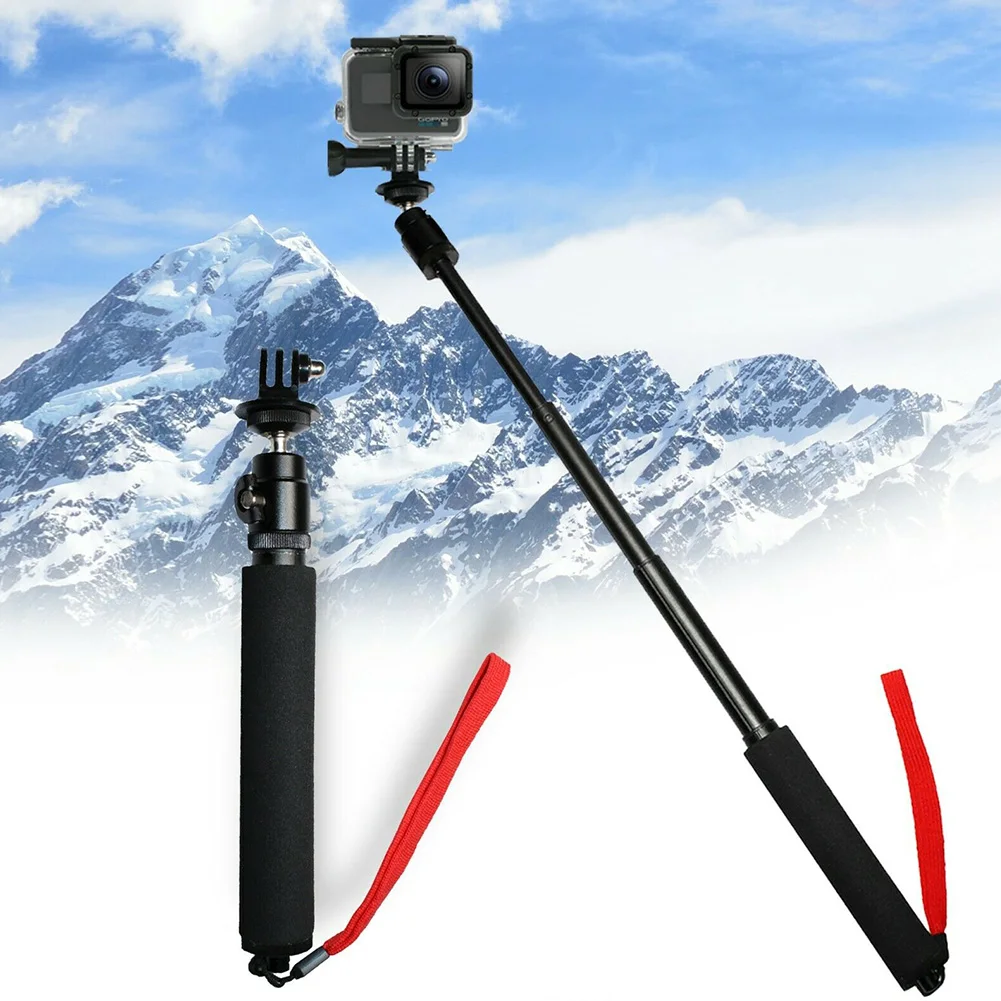 Ručný S Lanom A Rozšíriteľný Selfie Stick Digitálny Fotoaparát Monopod Multifunkčné Outdoor Fotografia Nastaviteľné Pre GoPro 5 4 3
