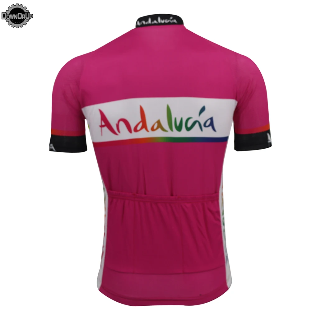 Ružová Cyklistika dres mužov krátky rukáv ropa ciclismo bicykli nosiť dres tímu cyklistické oblečenie, cyklistické oblečenie maillot ciclismo mtb